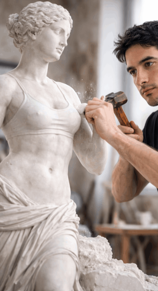 Foto de Pedro Salvadeo escultor